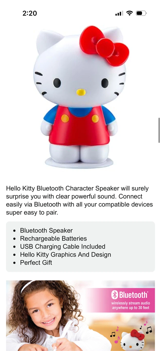 Hello Kitty Bluetooth Speaker by eKids - photo 3