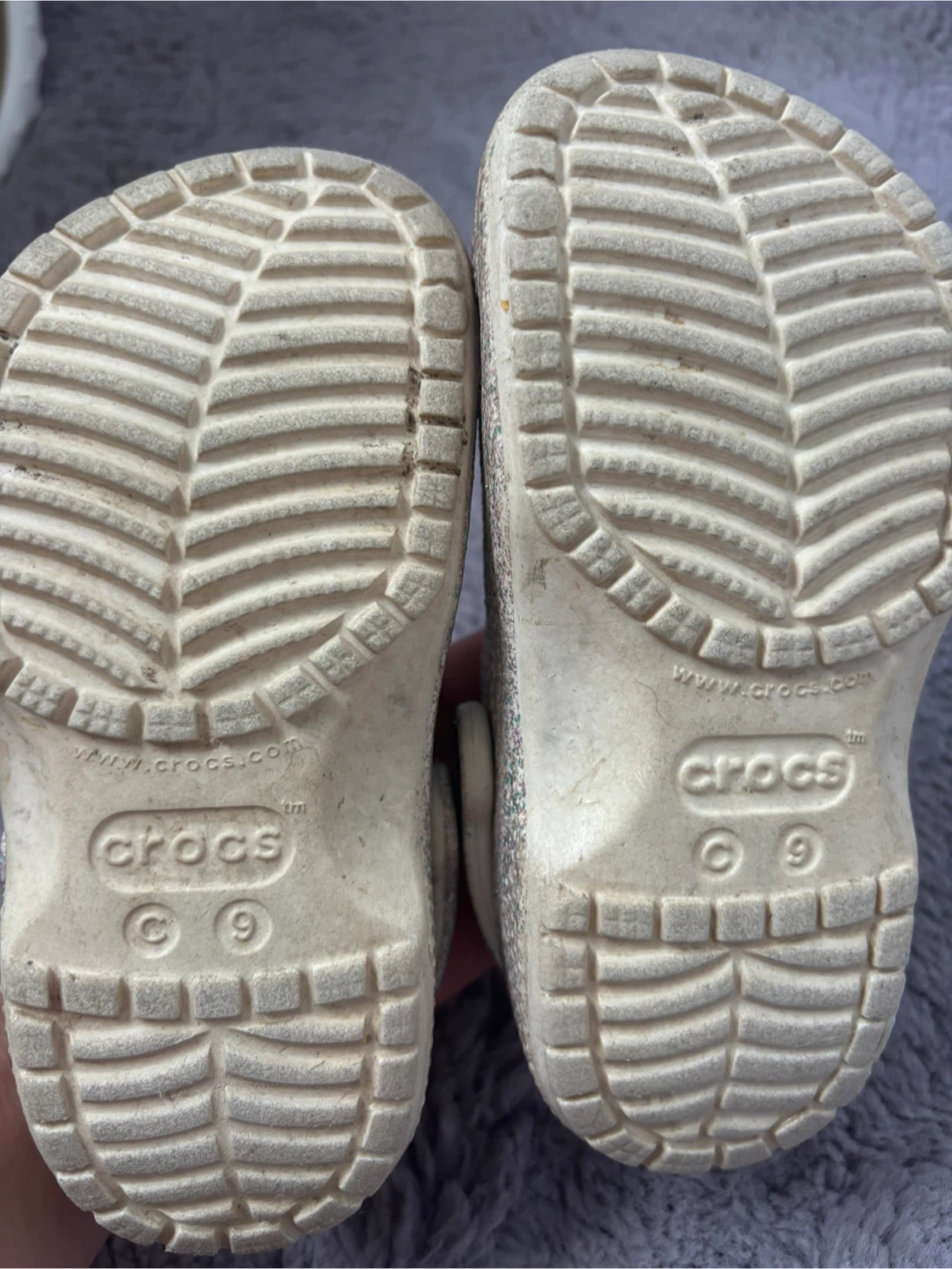 Kids' Crocs Size 9 Glittery Clogs - photo 3