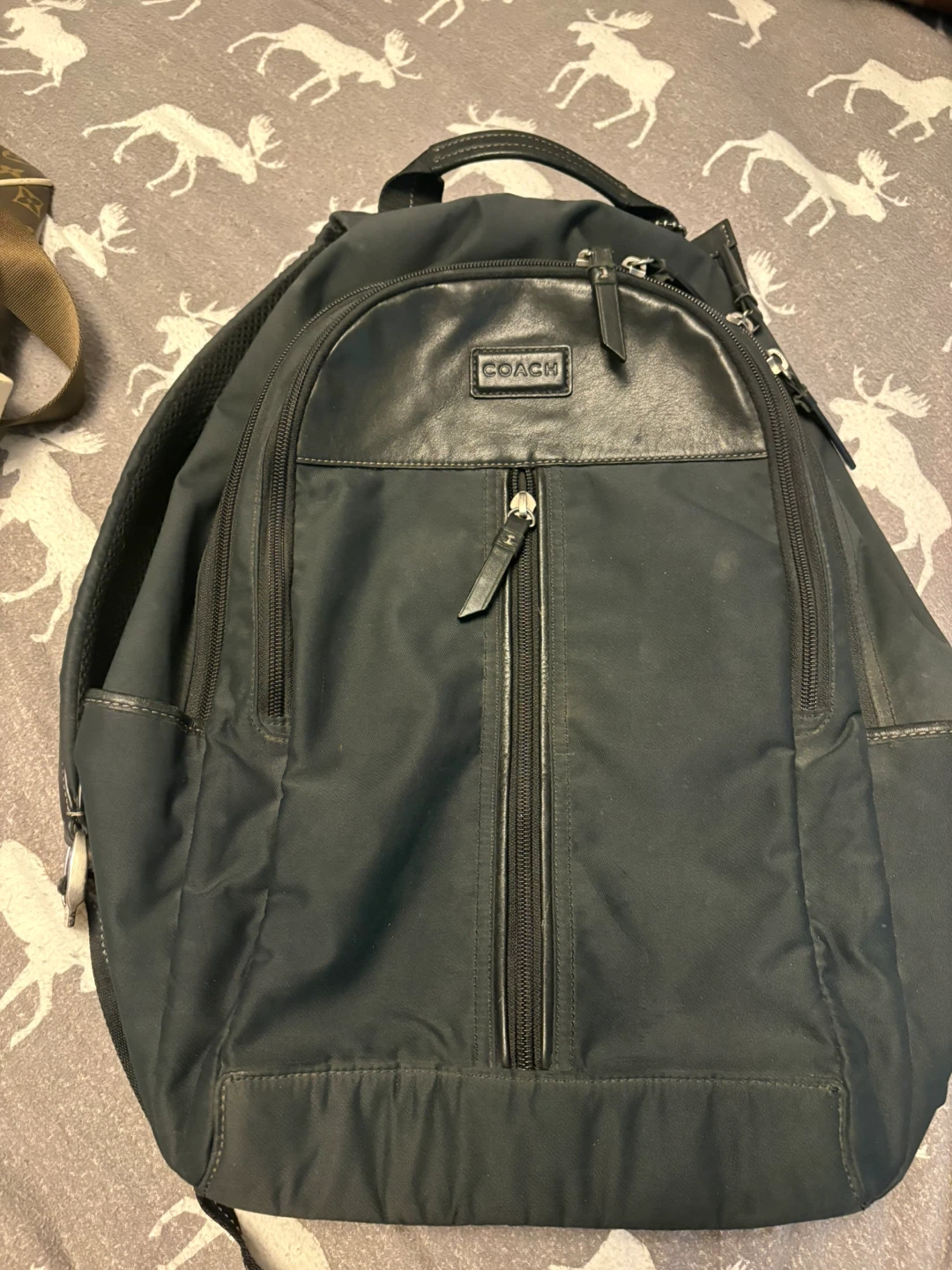 Coach Black Nylon Backpack