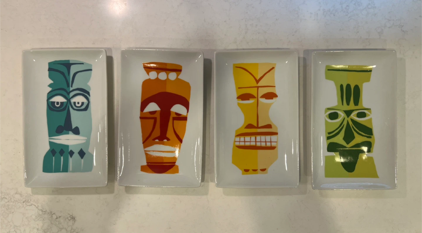 Crate and Barrel Jane Dixon appetizer plates (set of 4)