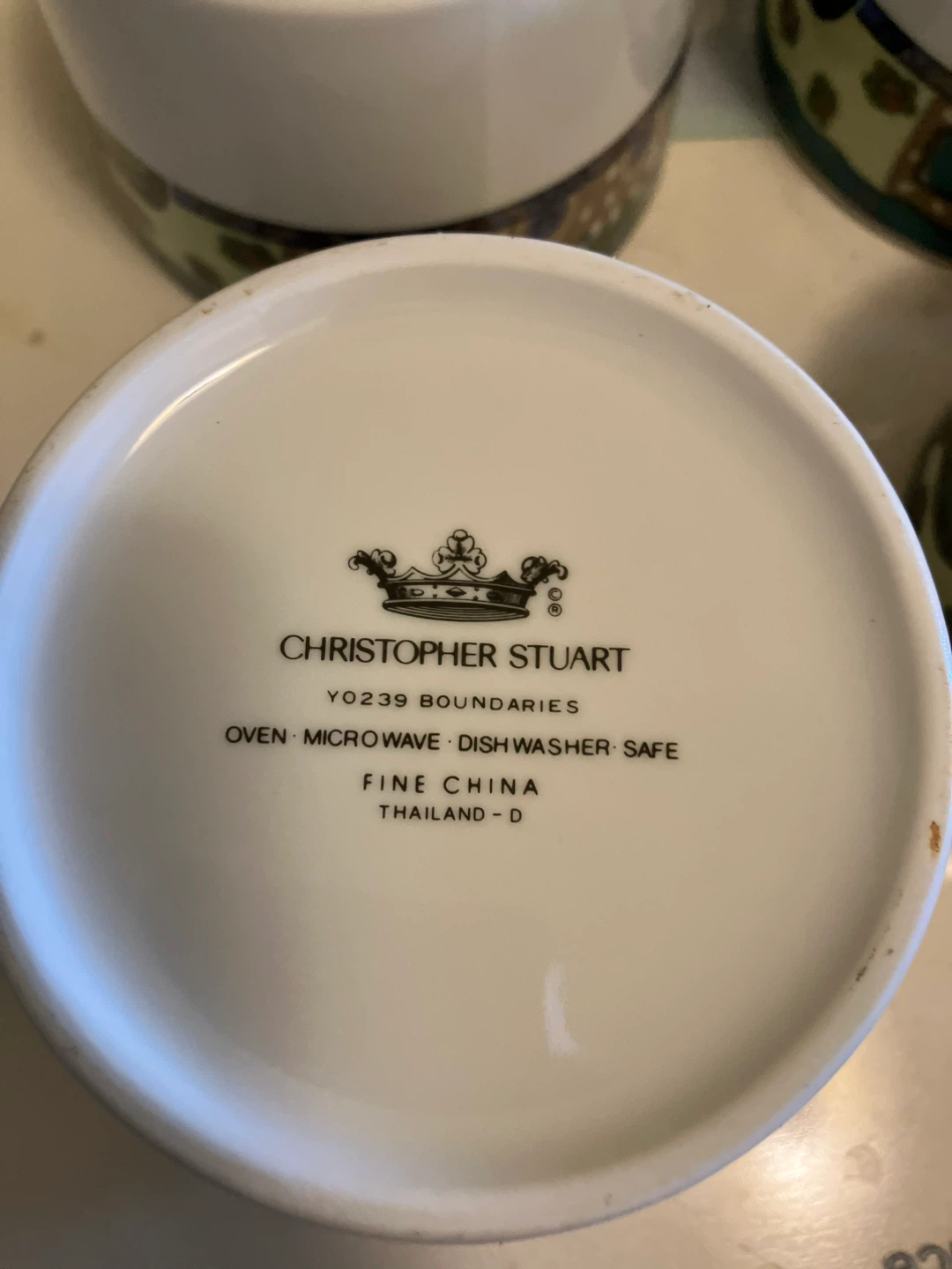Christopher Stuart YO239 Boundaries Fine China Cups (Set of 4) - photo 3