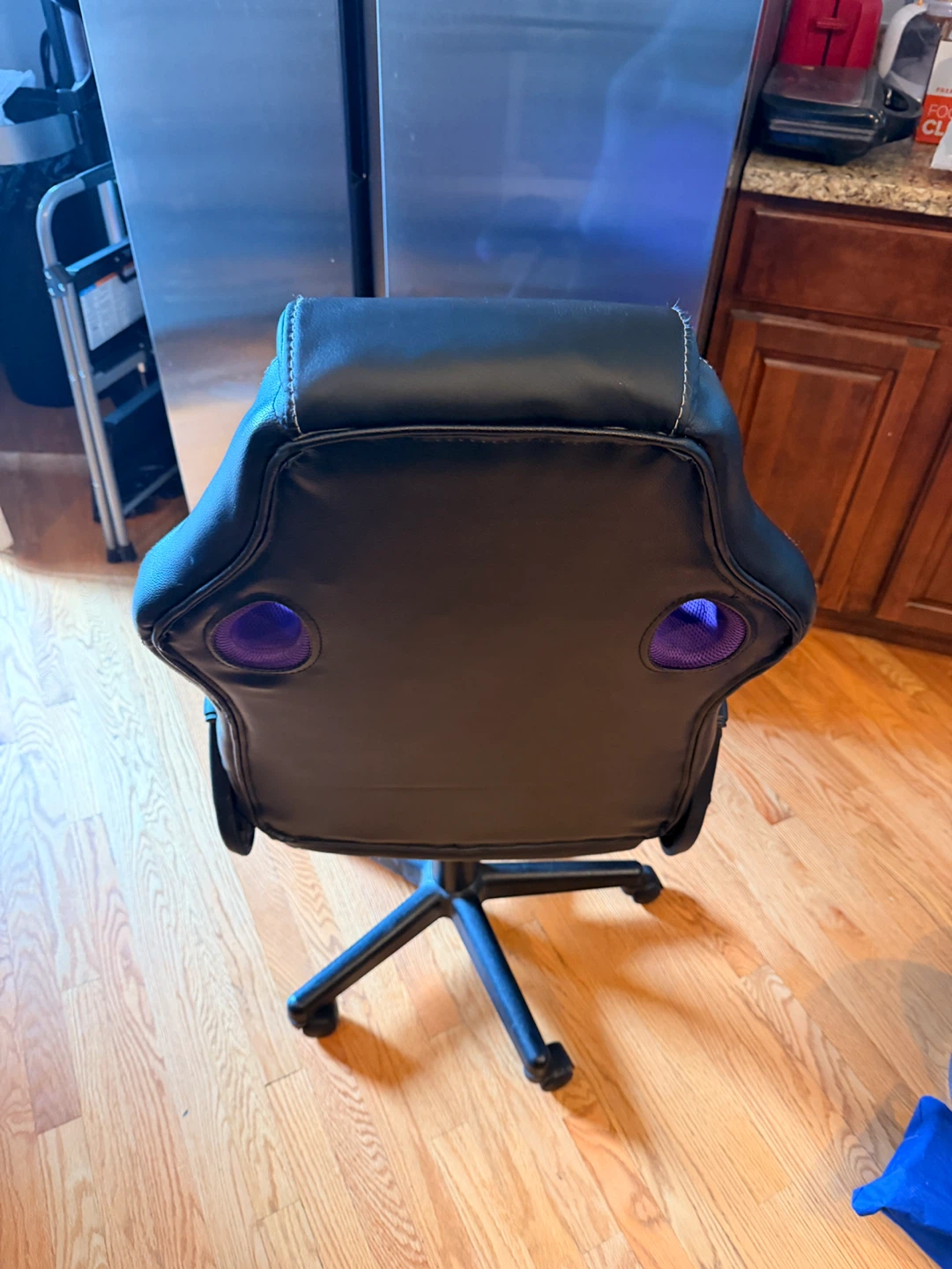 Black and Purple Gaming Chair - photo 5