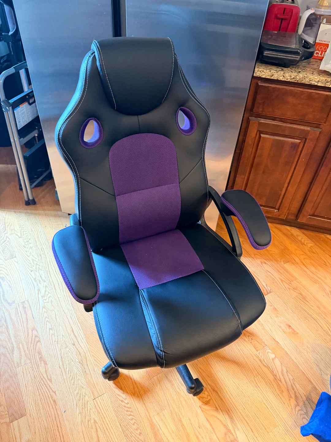 Black and Purple Gaming Chair