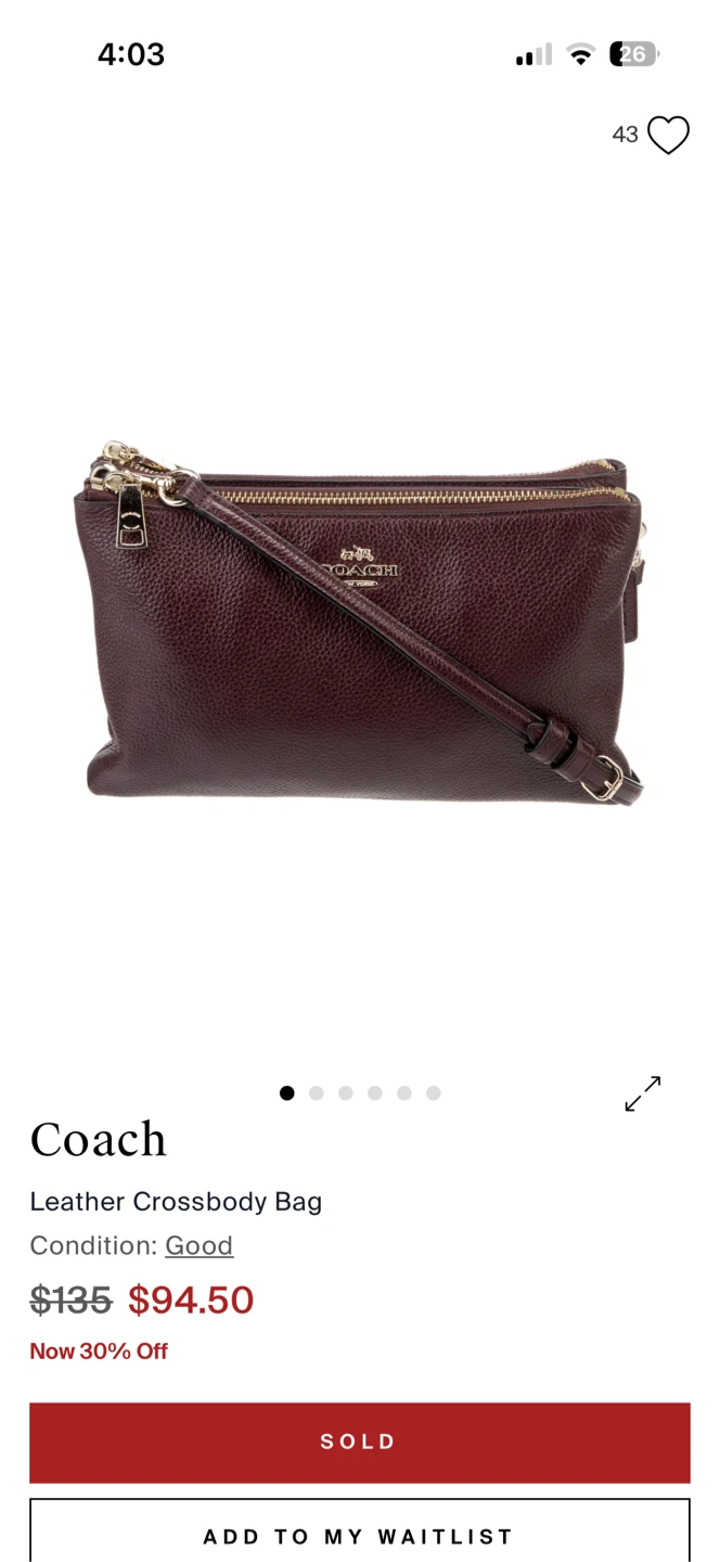 Coach Leather Crossbody Bag - photo 5