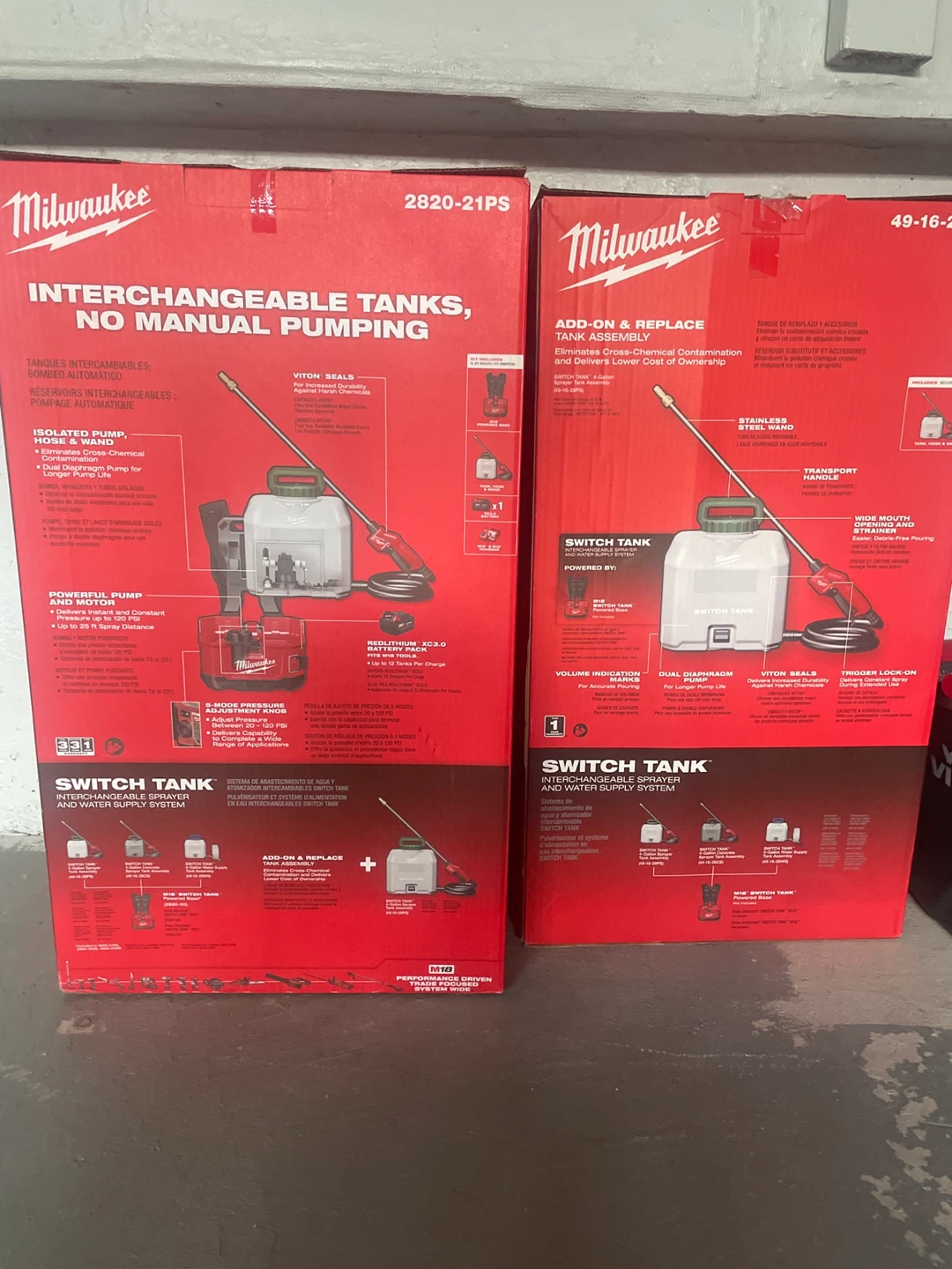 Milwaukee SWITCH TANK 2820-21PS Cordless Sprayer