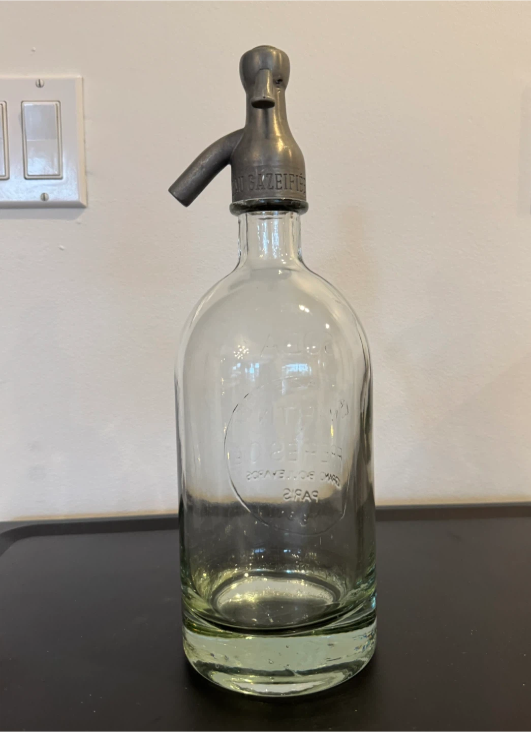 Antique 1931 Martin & Freres Cie Paris 1L Seltzer Bottle - photo 2