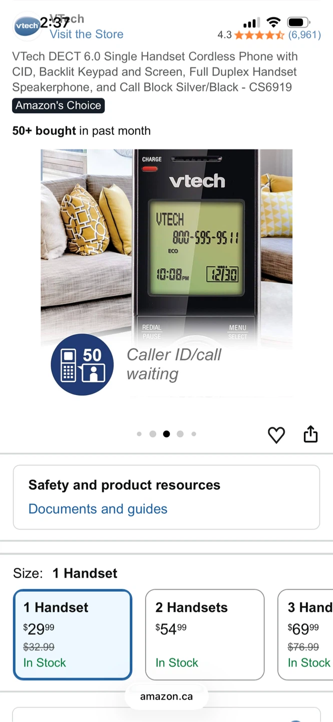 Vtech cordless phone - photo 3