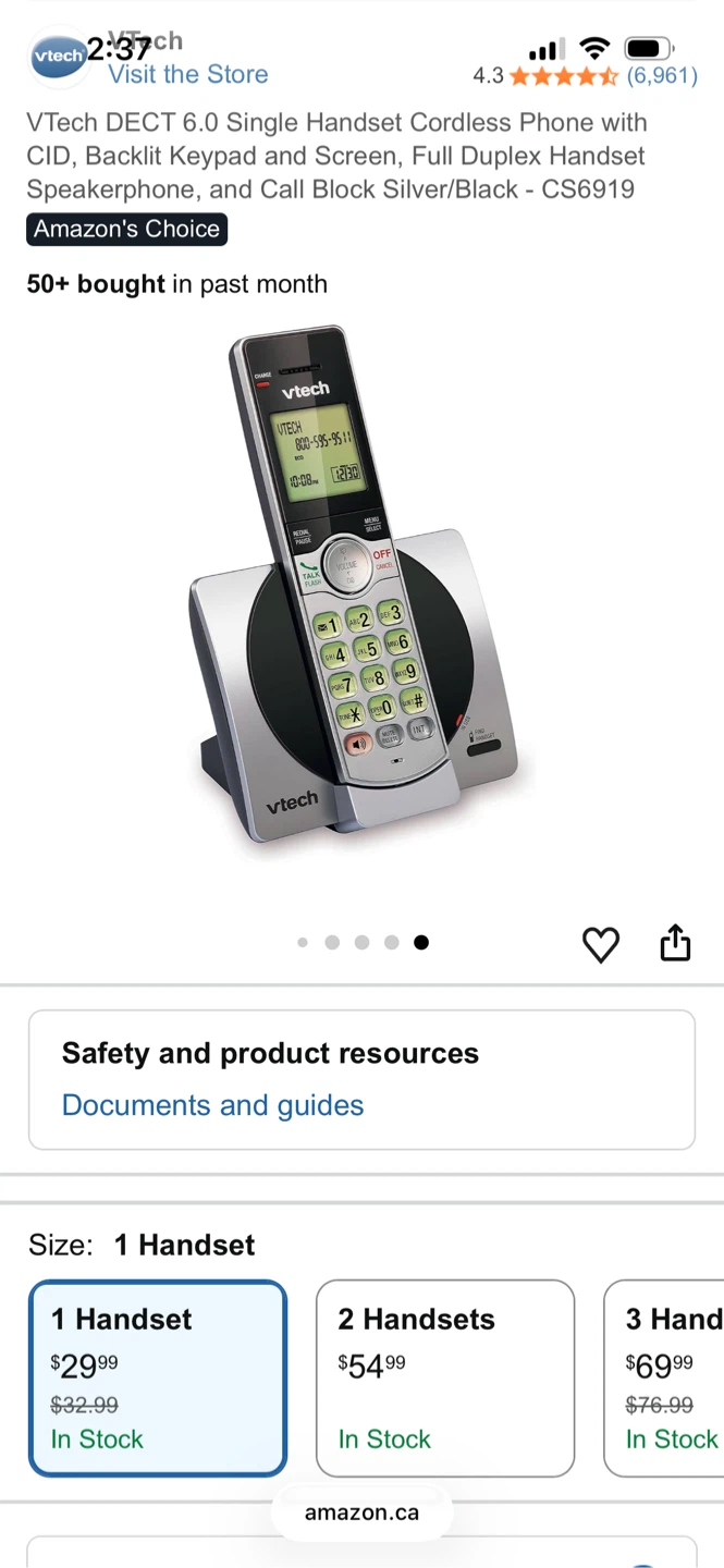 Vtech cordless phone - photo 4