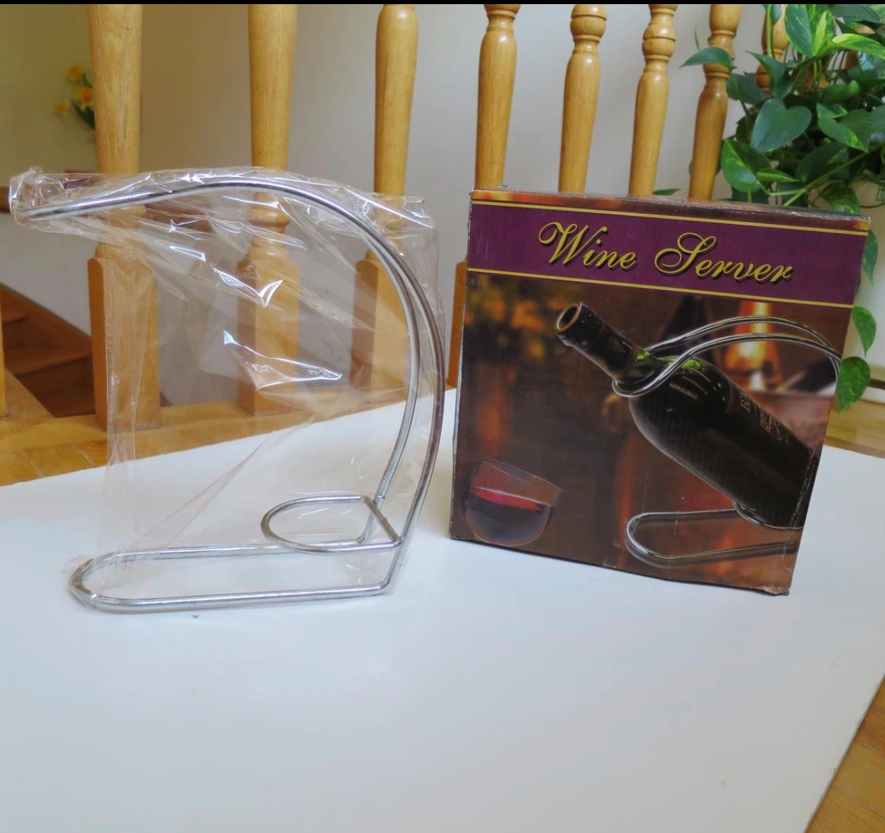 Wine Server Bottle Holder Stand