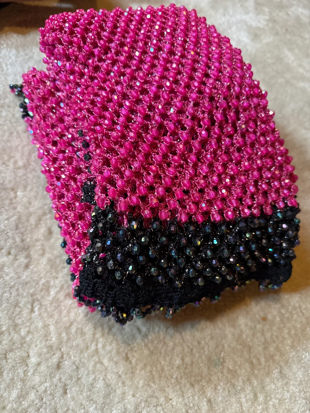 Pink and Black Beaded Dress - photo 4
