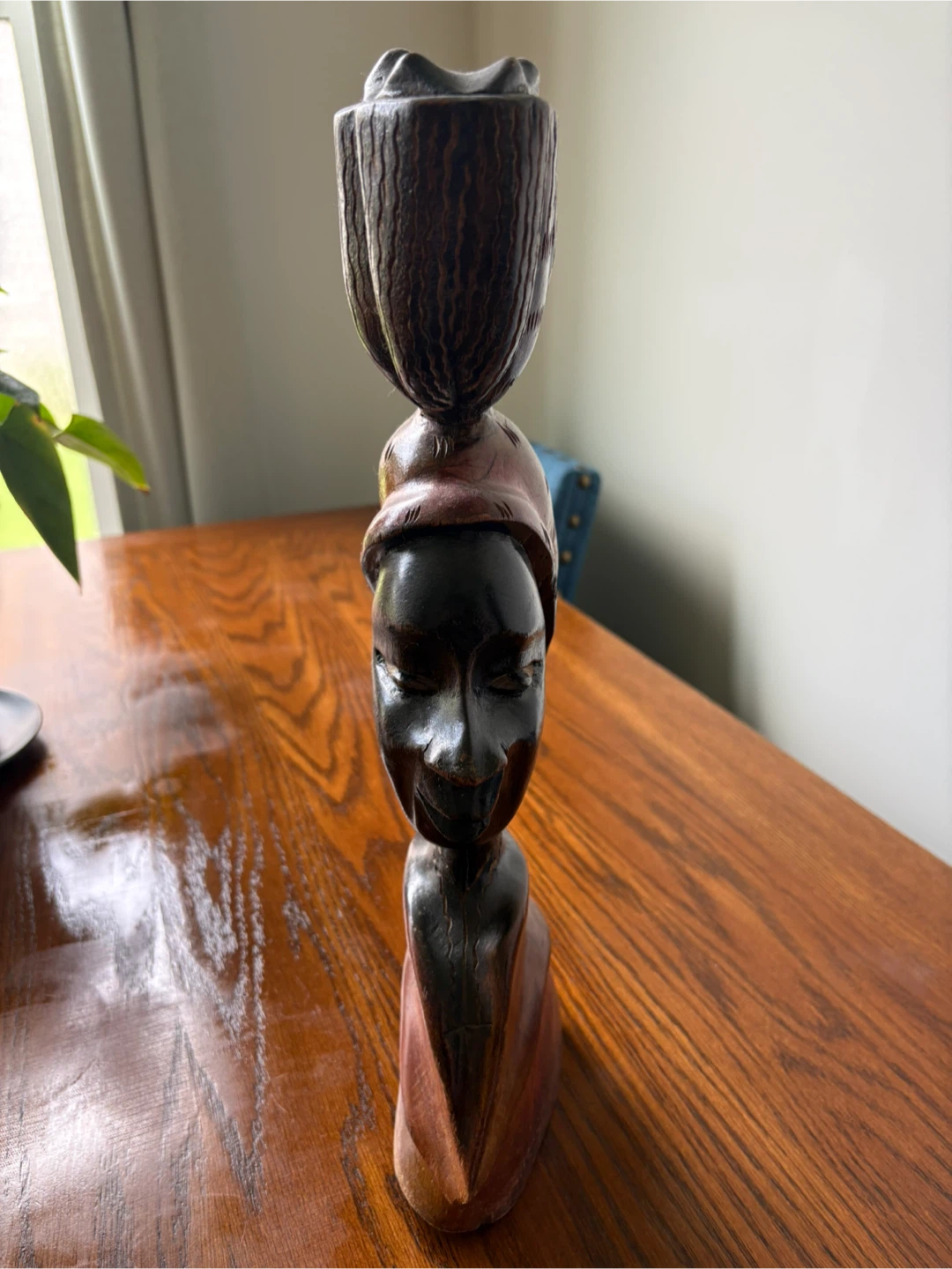 Carved Wooden African Figurine - photo 3
