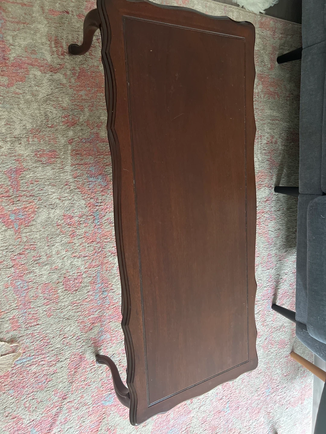 Dark Brown Wooden Coffee Table