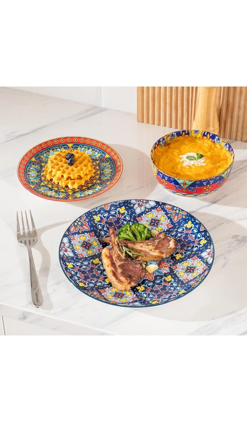 Sweejar Ceramic Dinnerware Set – 12 Pieces (Brand New/Sealed)
