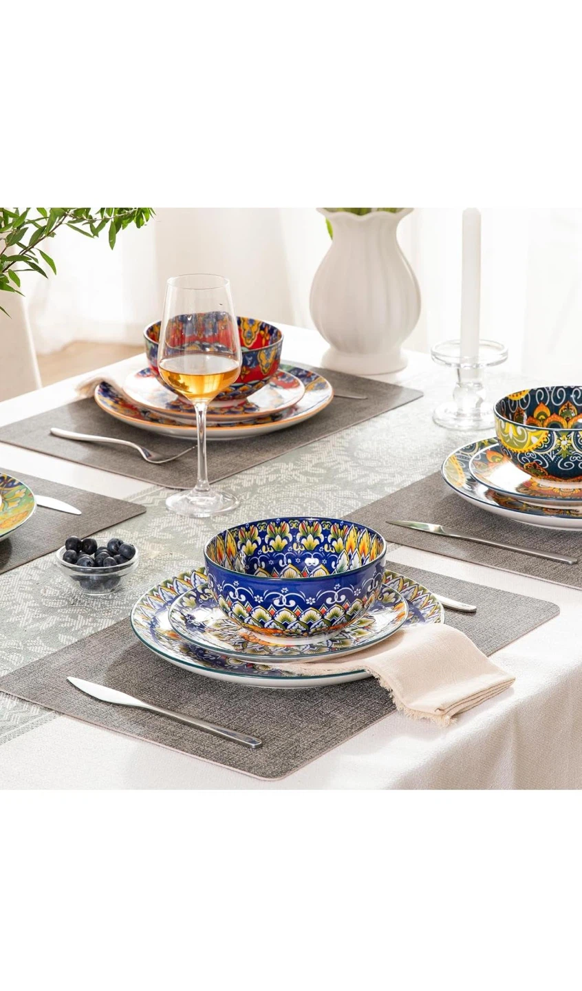Sweejar Ceramic Dinnerware Set – 12 Pieces (Brand New/Sealed) - photo 5