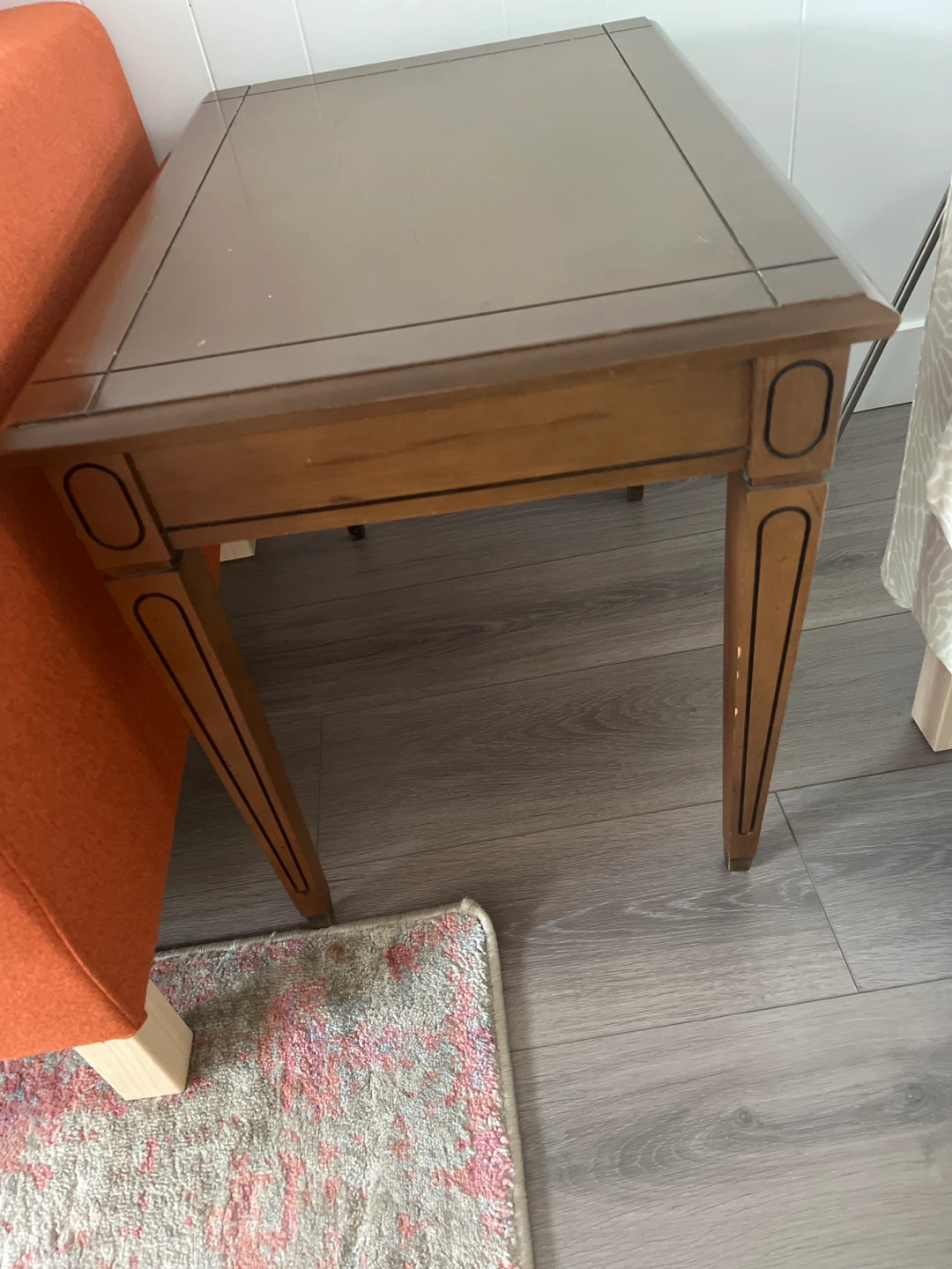 Wooden End Table - photo 2