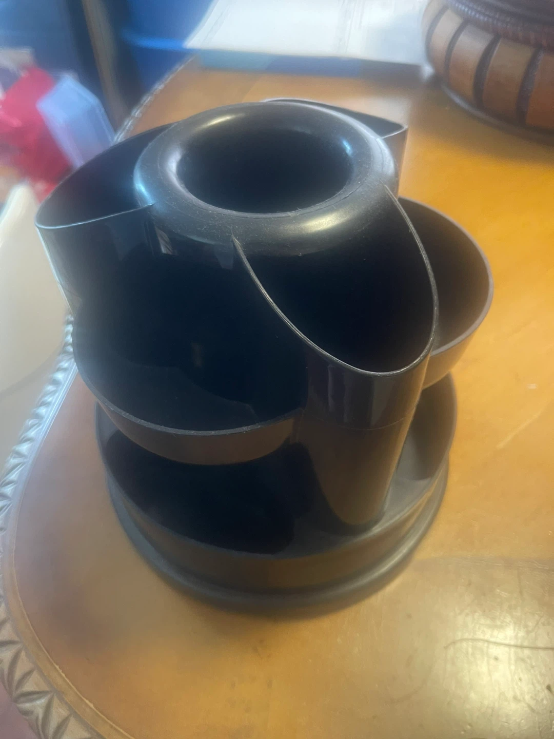 Black Rotating Desk Organizer - photo 3