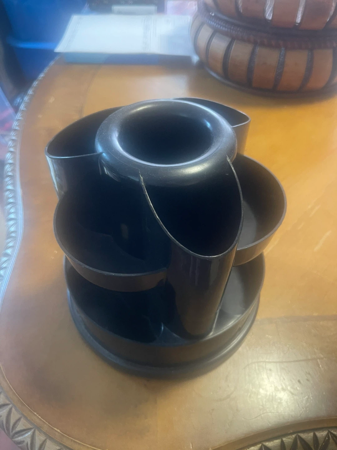 Black Rotating Desk Organizer - photo 4