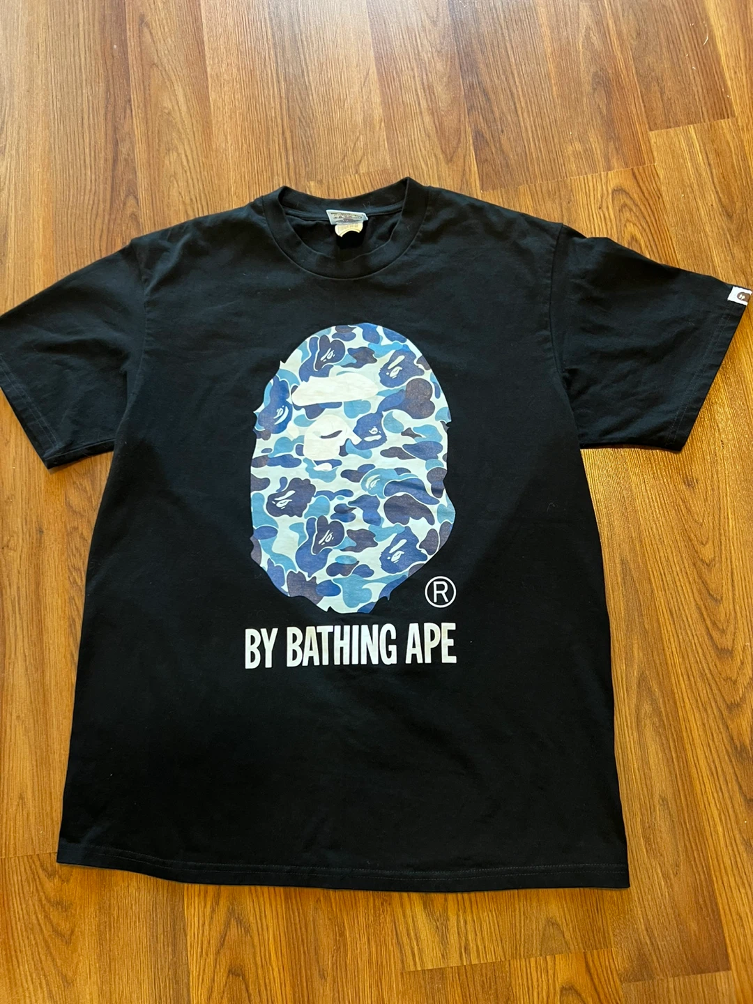 BAPE ABC Camo By Bathing Ape Tee - Black/Blue - photo 4