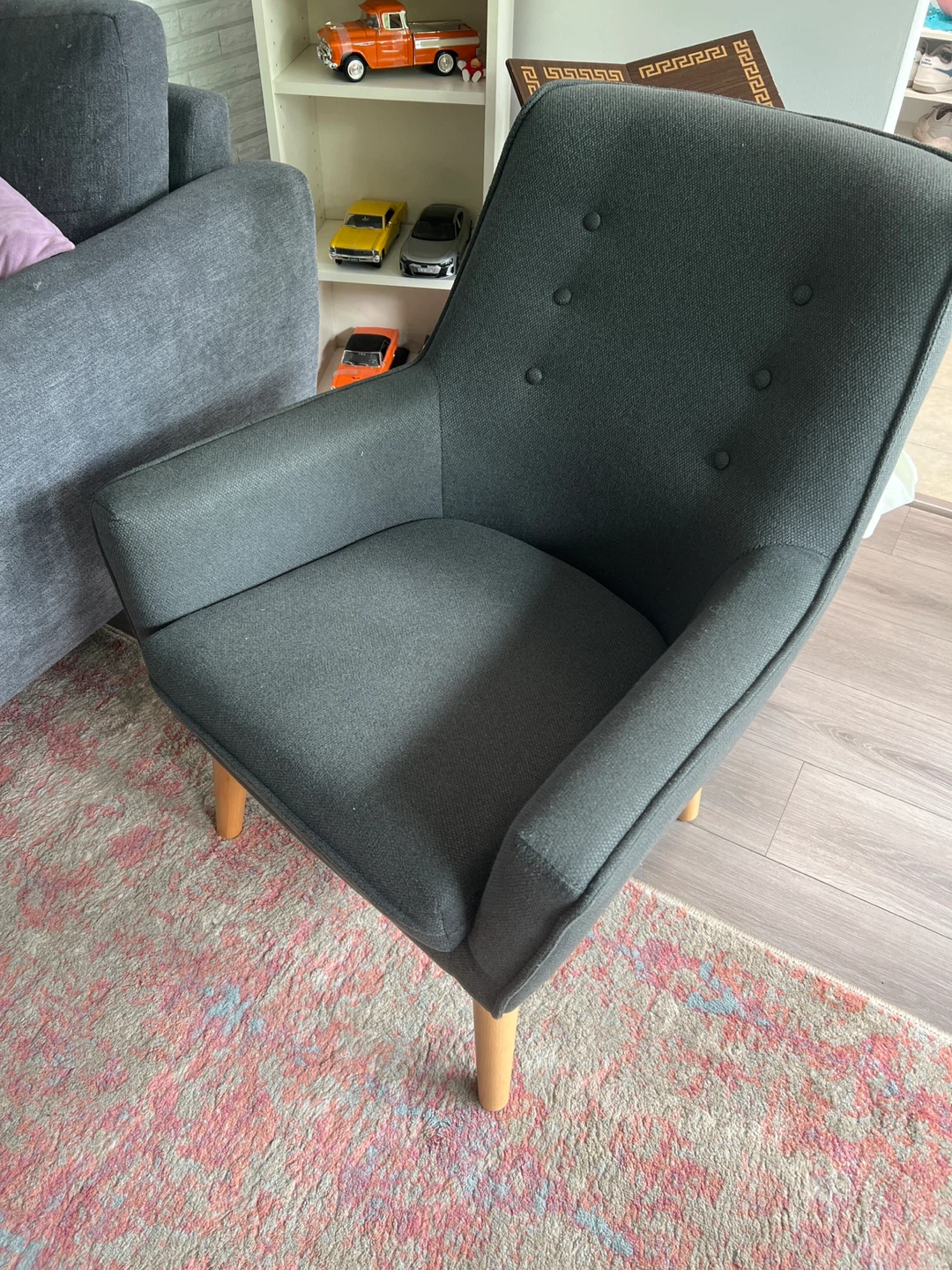 Dark Grey Accent Chair