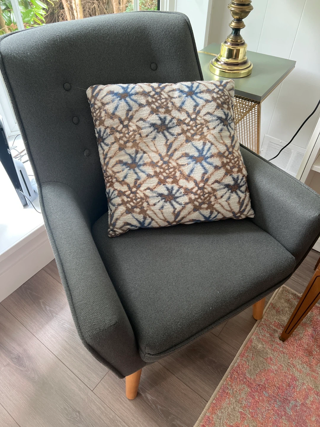 Dark Grey Accent Chair - photo 2