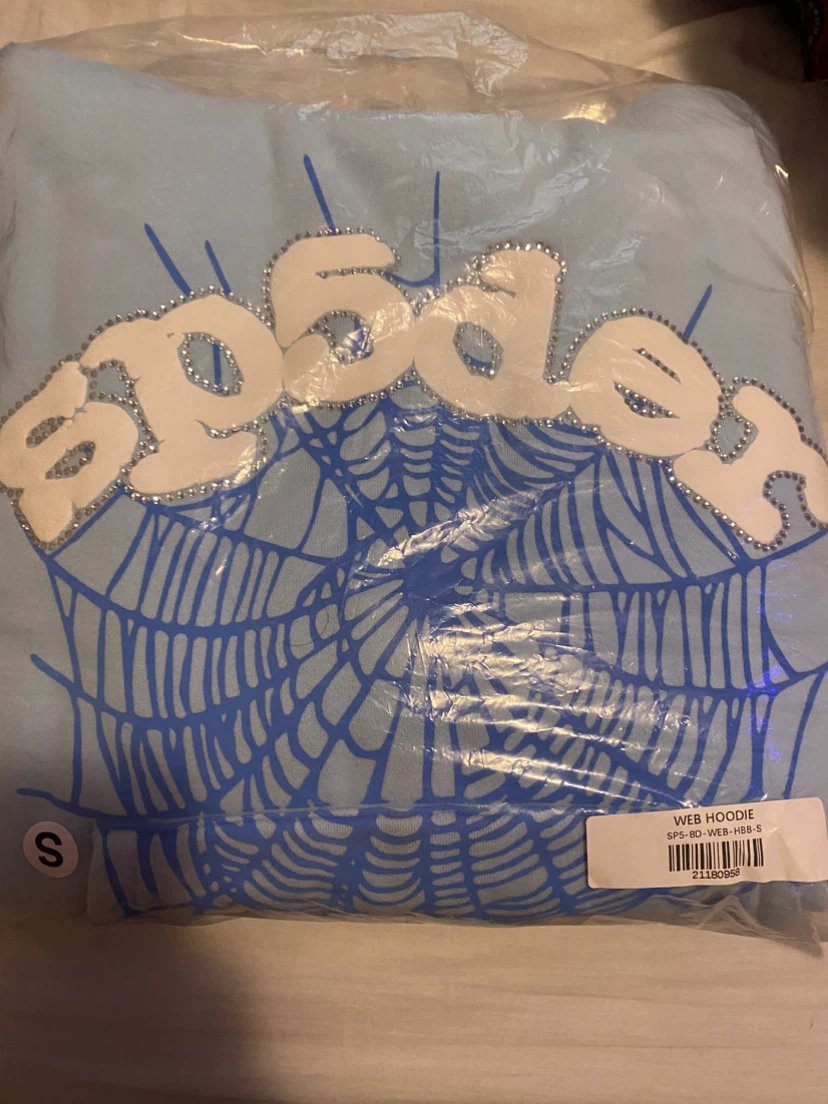 Baby blue spider hoodie - photo 3