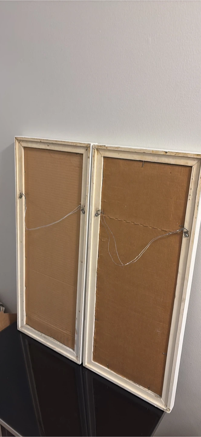 Set of 2 White Framed Wall Mirrors - photo 5