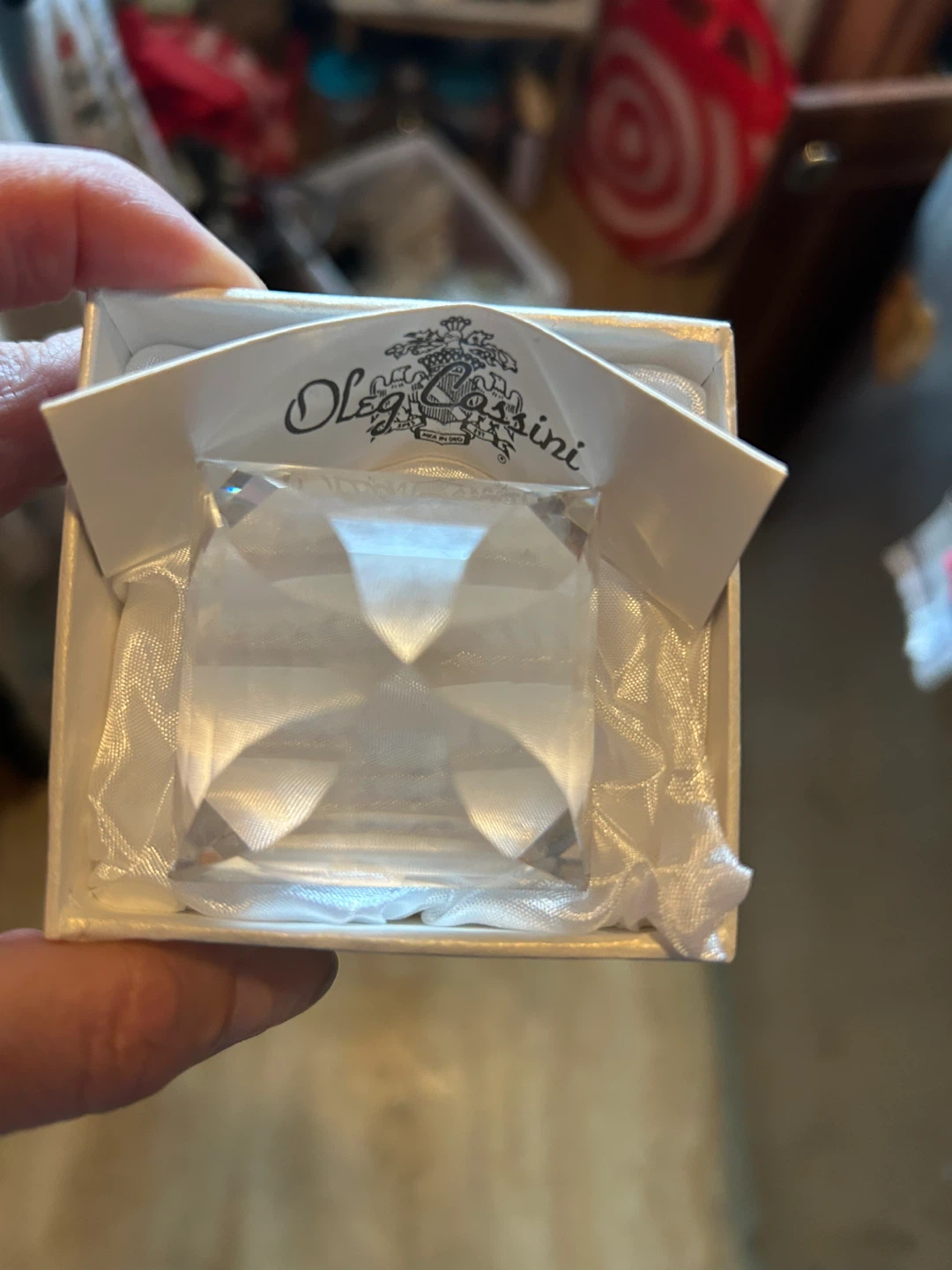 Oleg Cassini Crystal Paperweight - photo 3