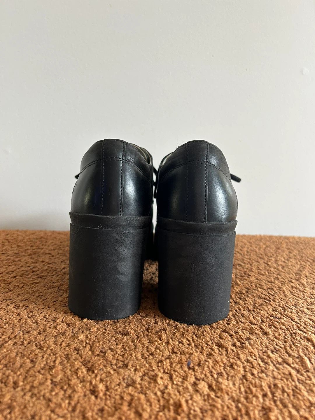FLY London Black Leather Platform Shoes - photo 5