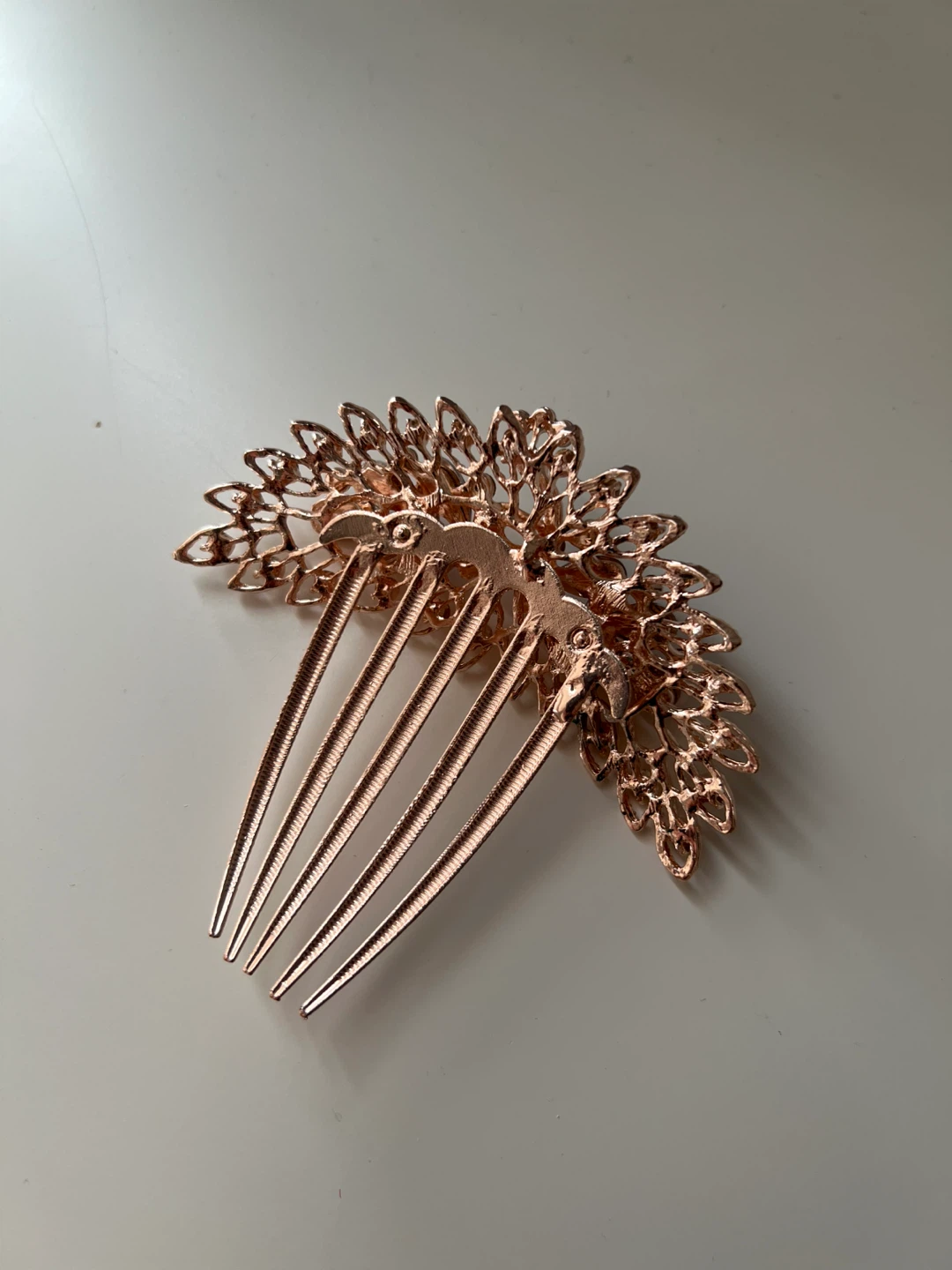 [NEW] Rose Gold Rhinestone Hair Comb - photo 3