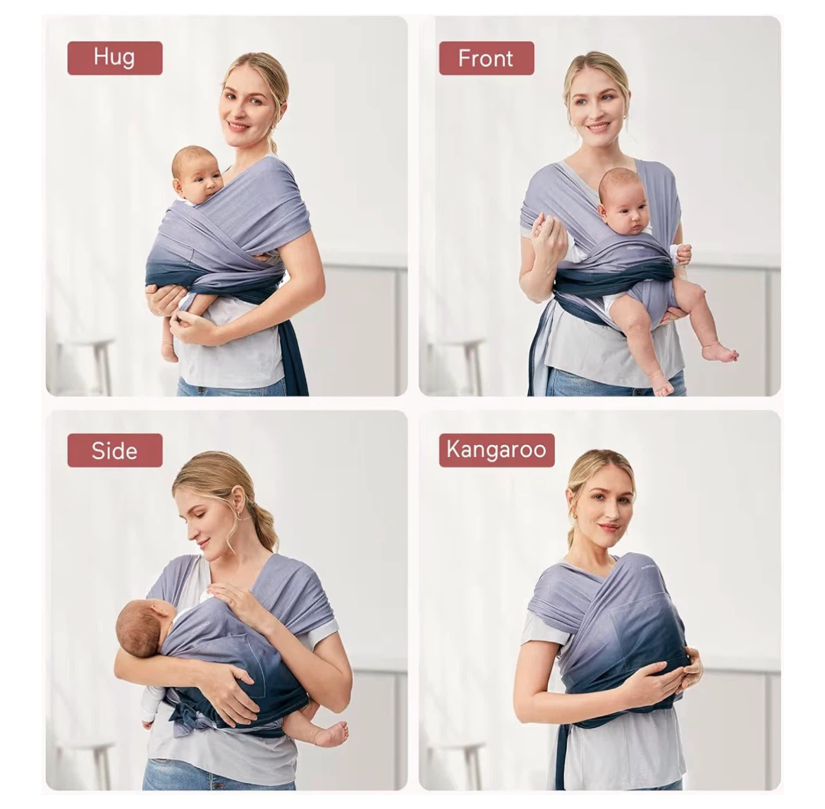 Momcozy Baby Wrap Carrier upto 50lbs - photo 2
