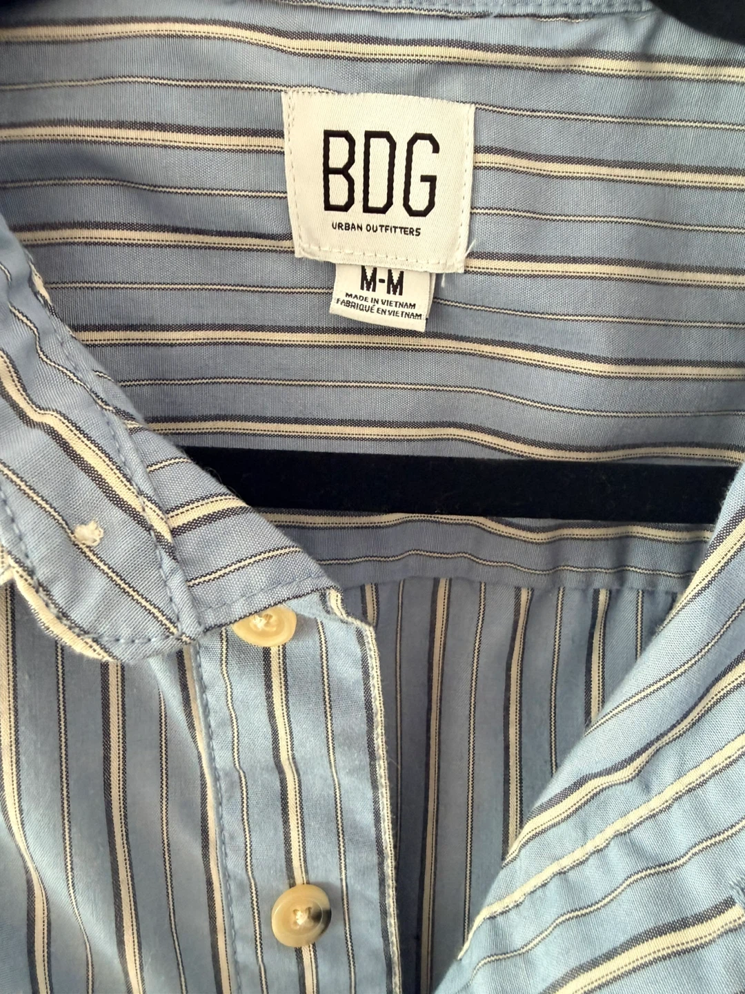 BDG Urban Outfitters Striped Cropped Shirt M-M - photo 2