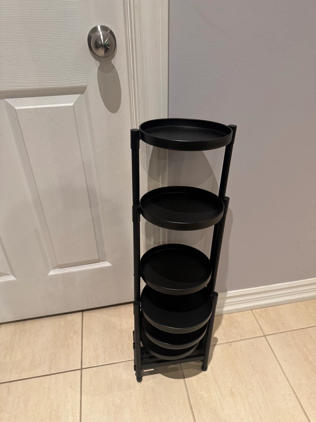 Black Metal Tiered Plant Stand - photo 2