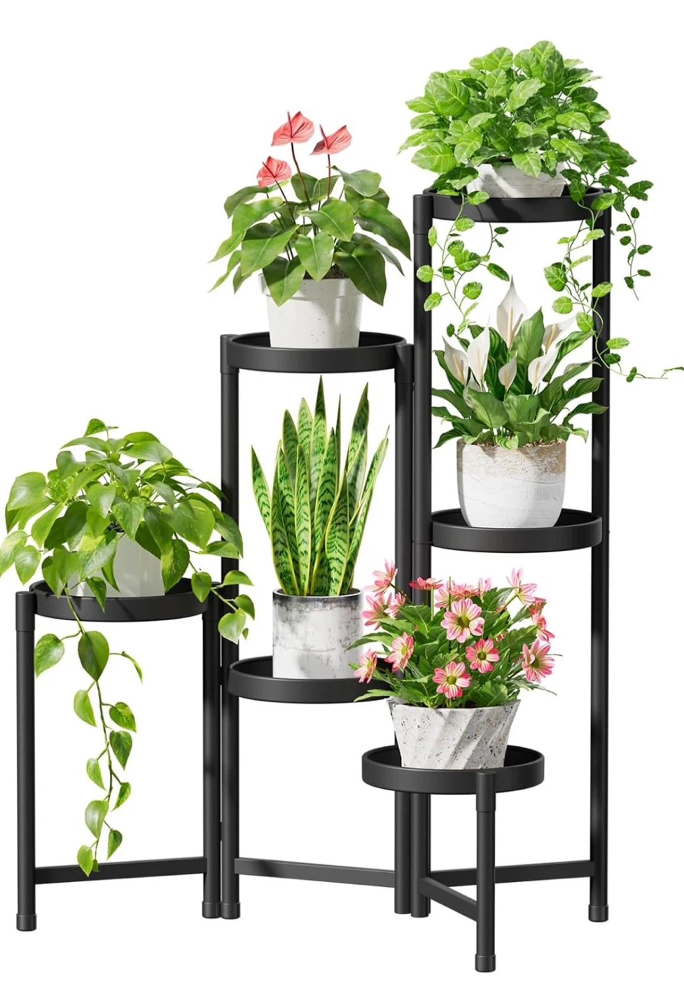 Black Metal Tiered Plant Stand - photo 5