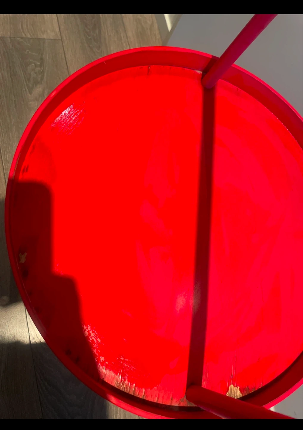 Red IKEA Burvik Side Table - photo 4
