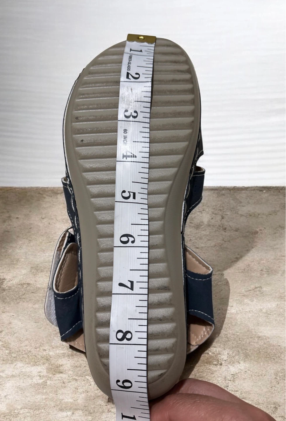 Women's Navy Blue Cutout Sandals Size 39 - photo 4