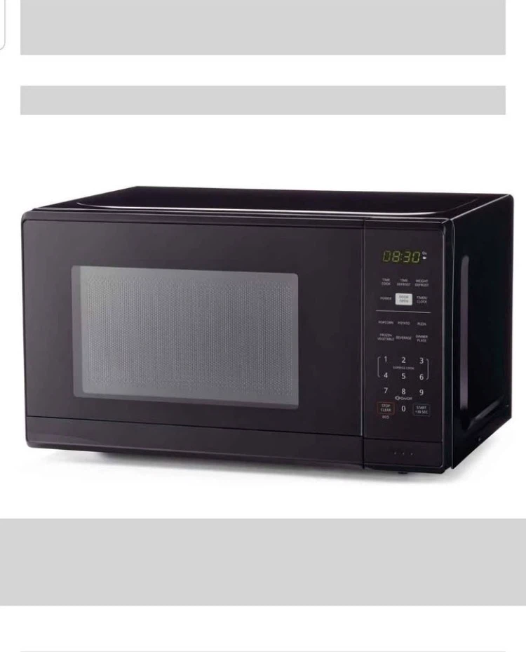 Black Compact Microwave