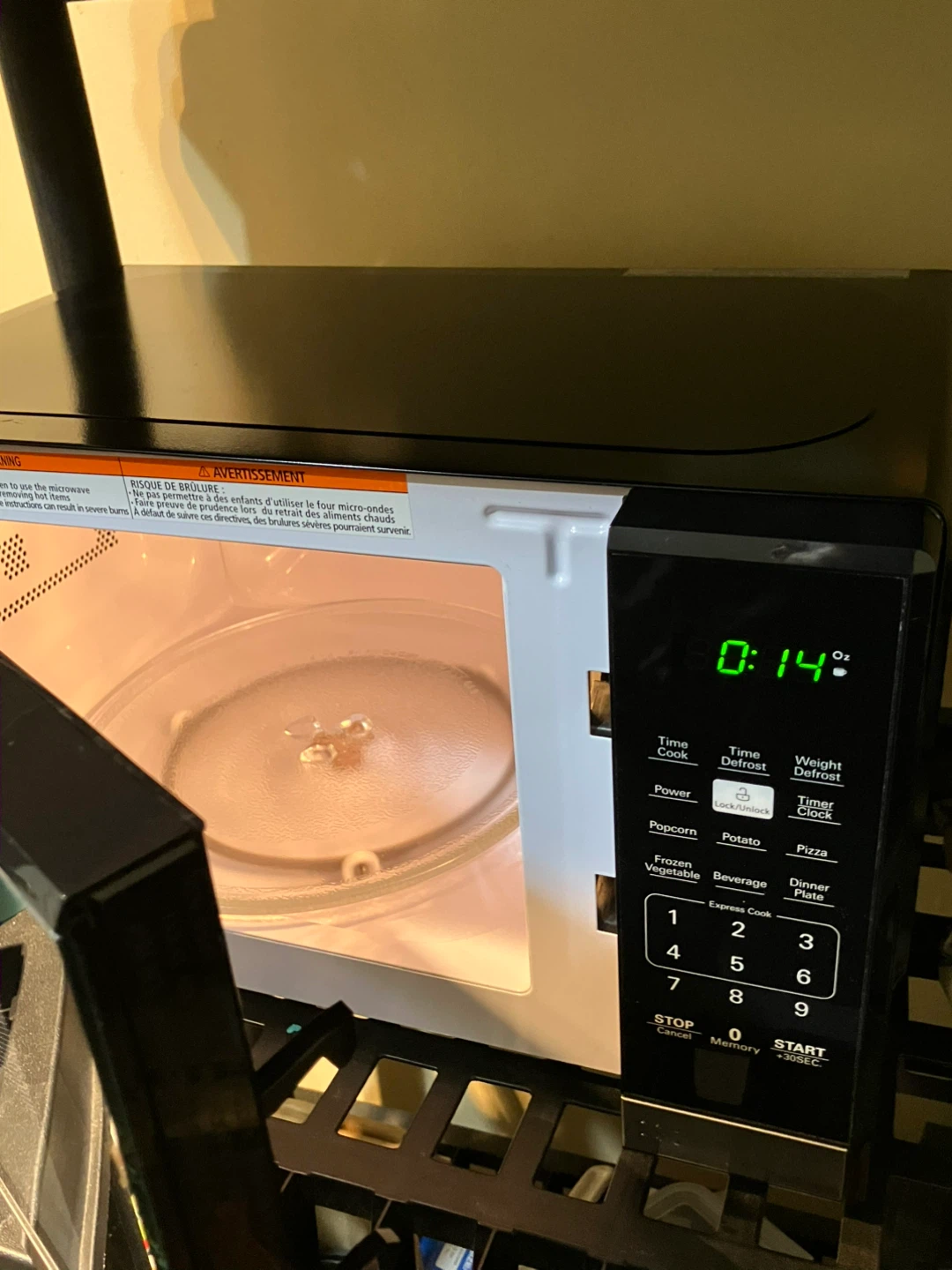 Black Compact Microwave - photo 2