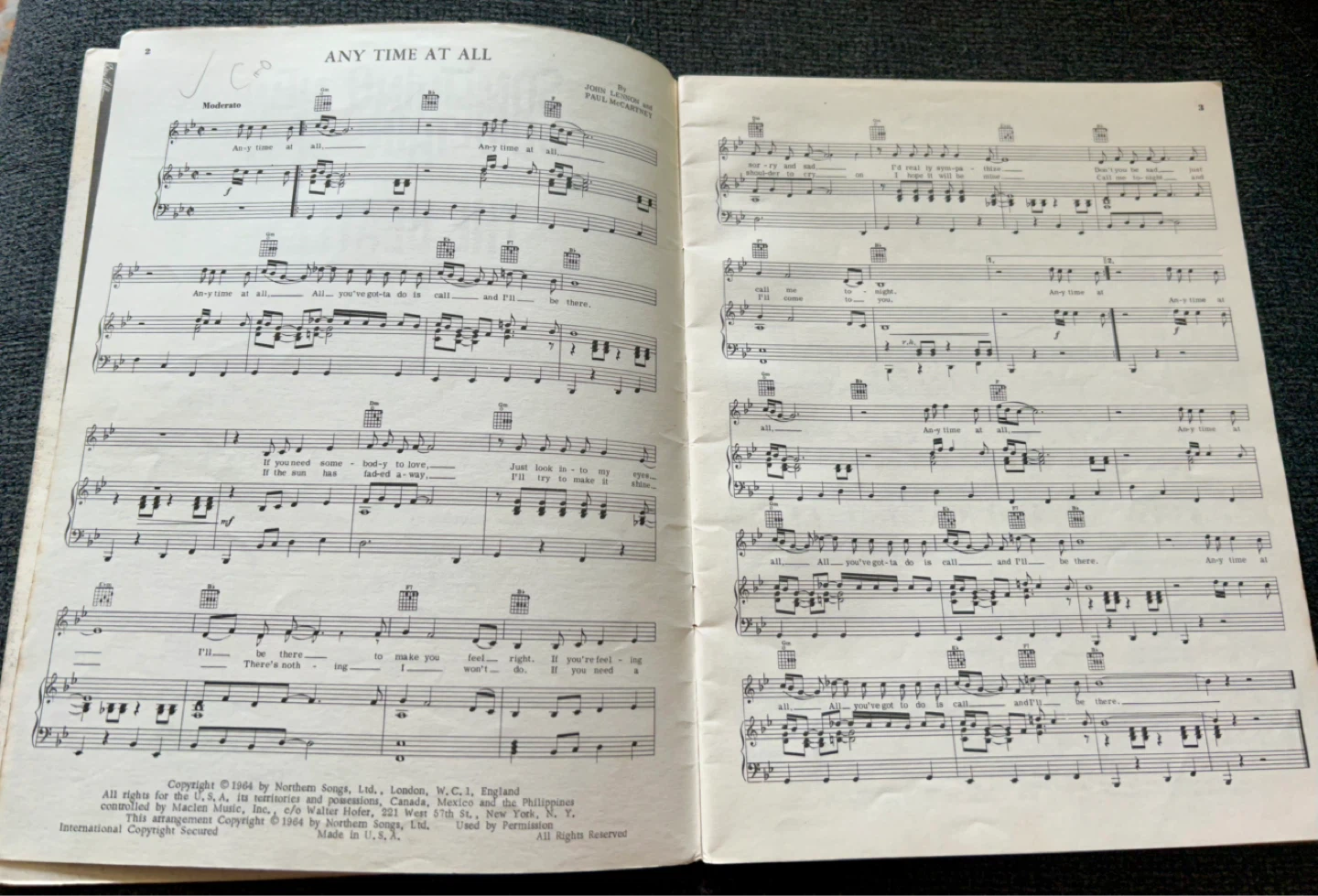 The Beatles Something New Vocal Album with Guitar Chords - photo 4