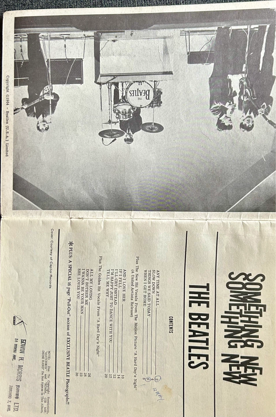 The Beatles Something New Vocal Album with Guitar Chords - photo 3