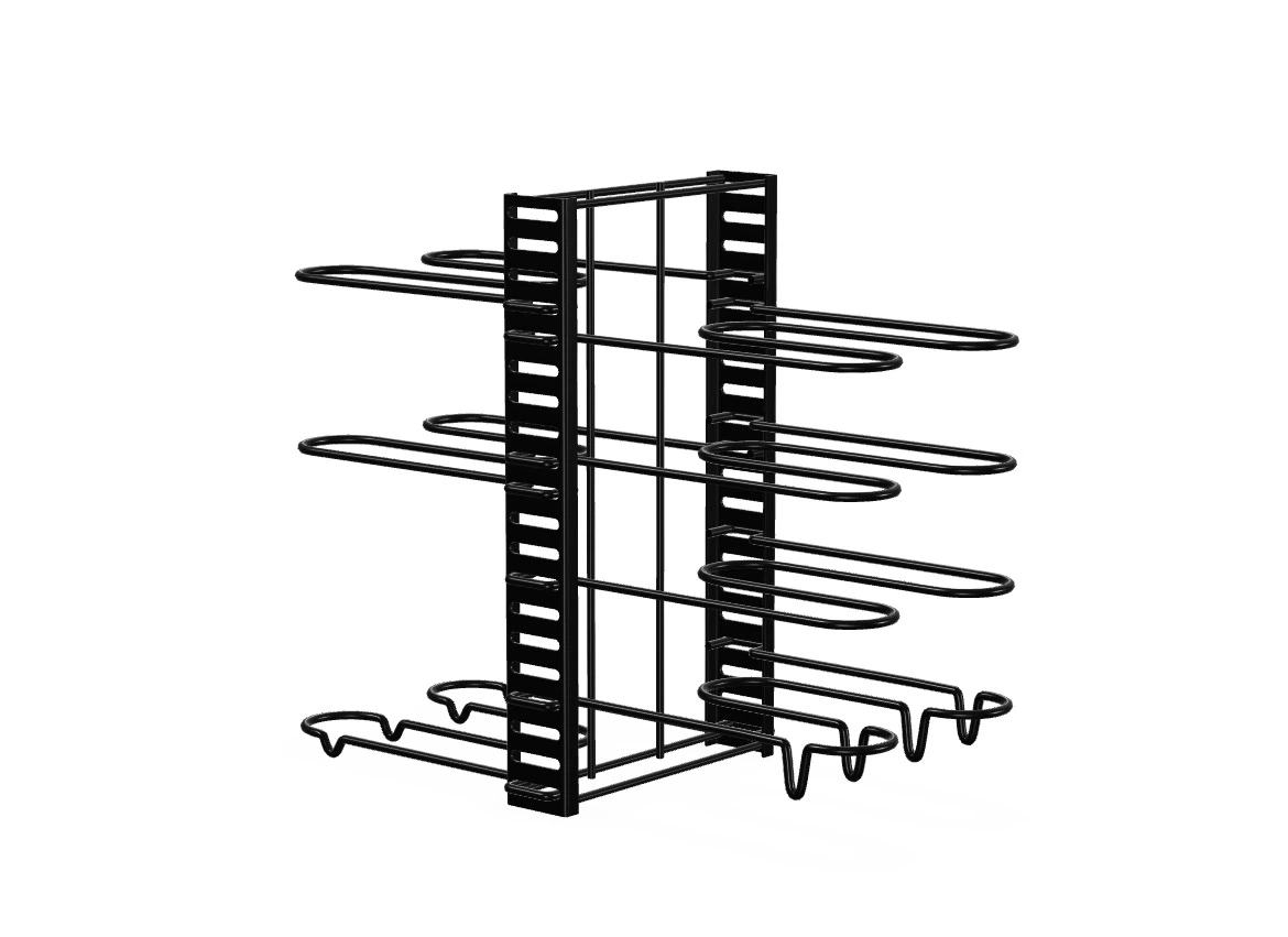 New 8-Tier Adjustable Pot and Pan Organizer Rack - photo 2