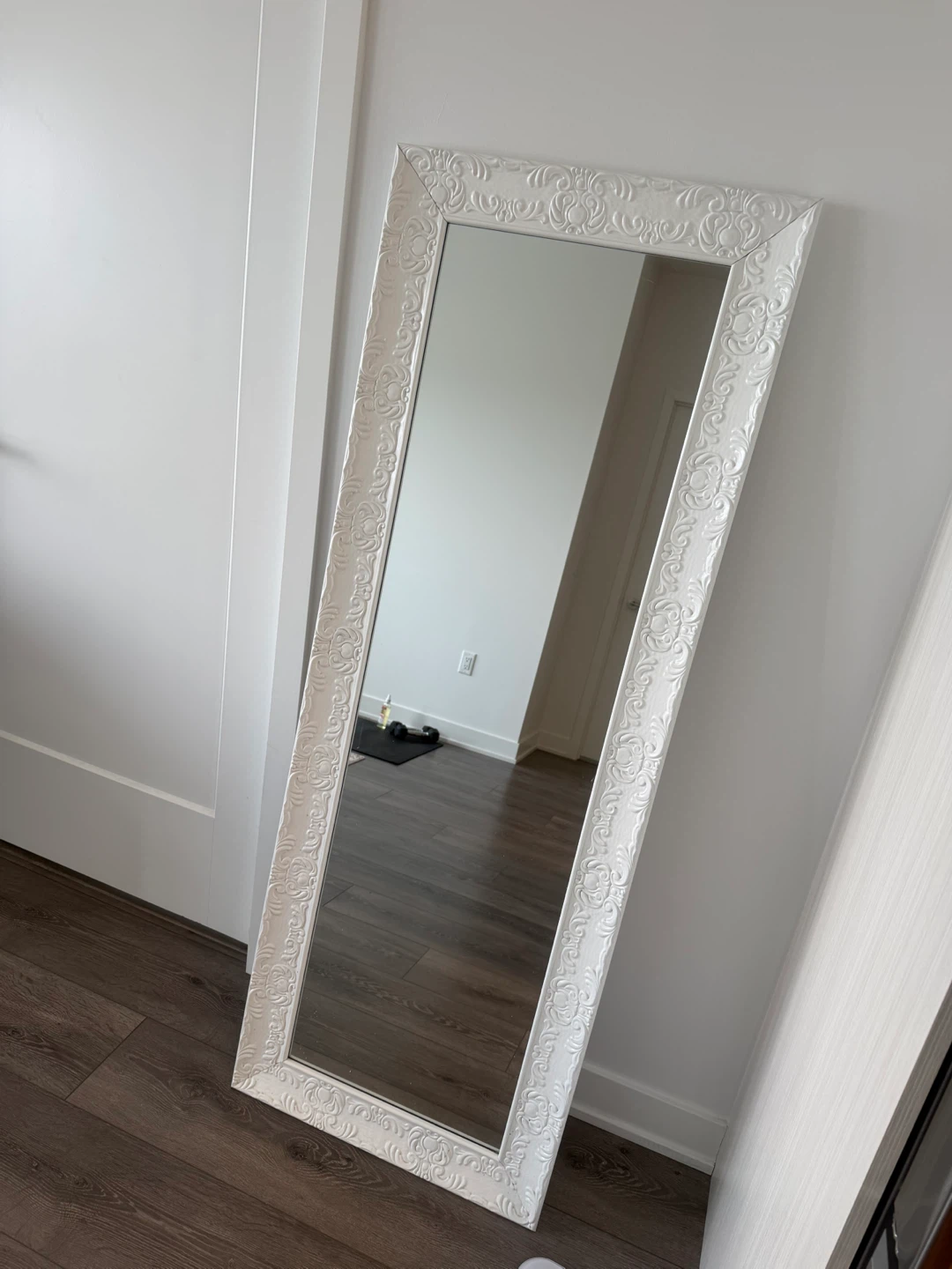 White Ornate Full Length Mirror