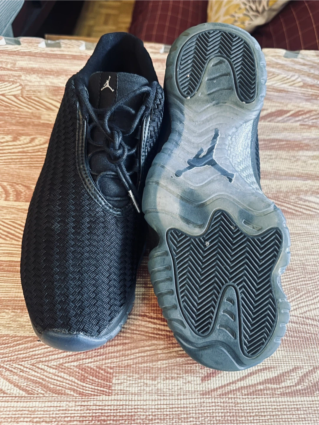 Jordan Future Black Sneakers - Size 10 - photo 2