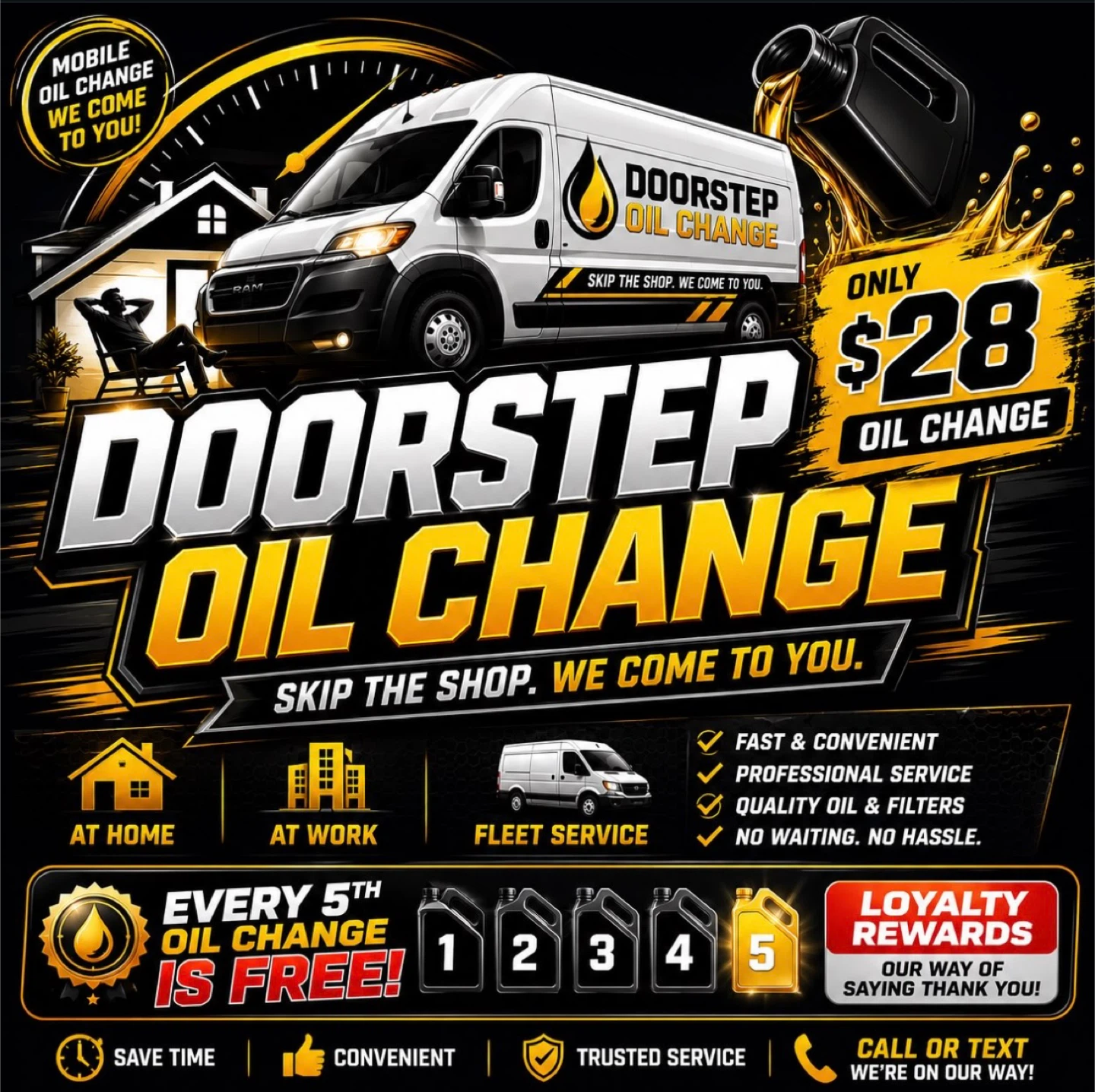 Doorstep Oil Change Service