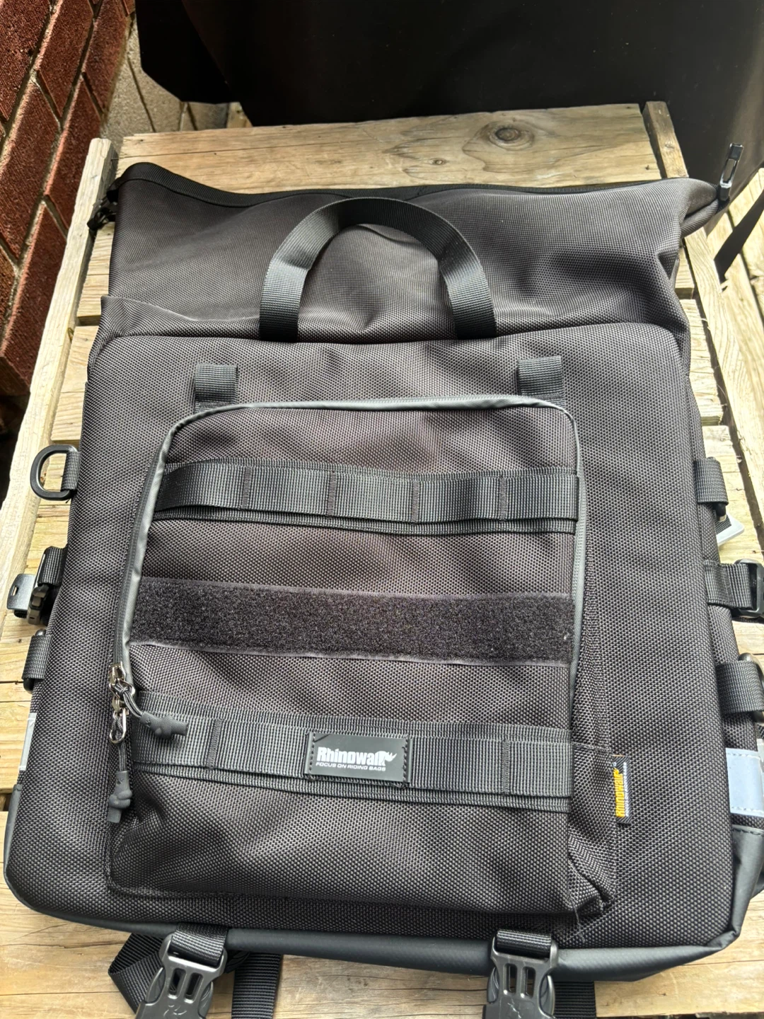 Rhinowalk Motorcycle Saddle Bag - Black