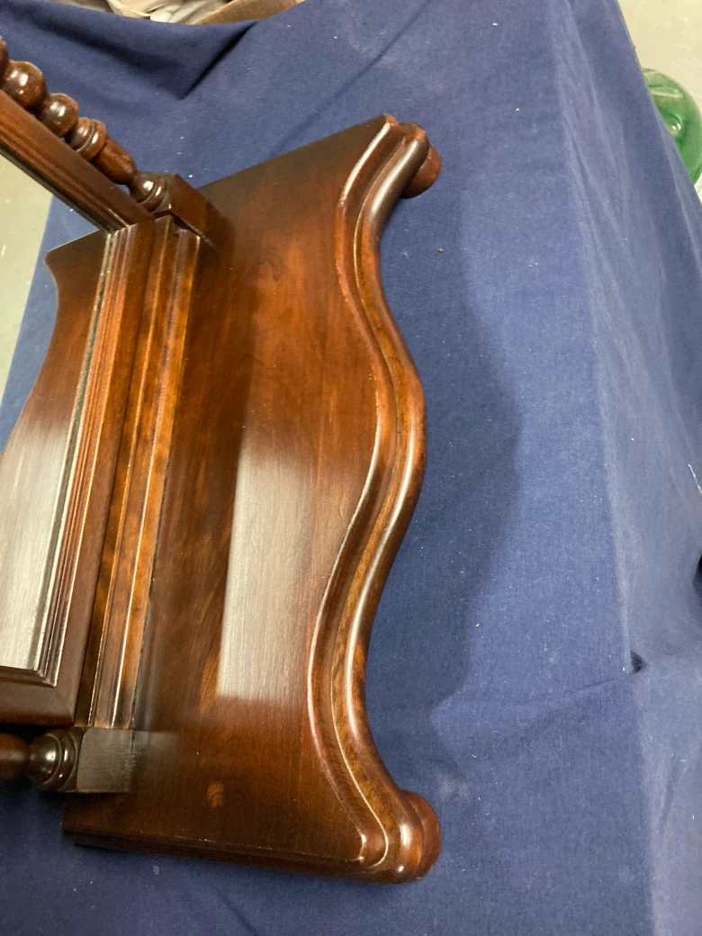 Wooden Tabletop Vanity Mirror - photo 2