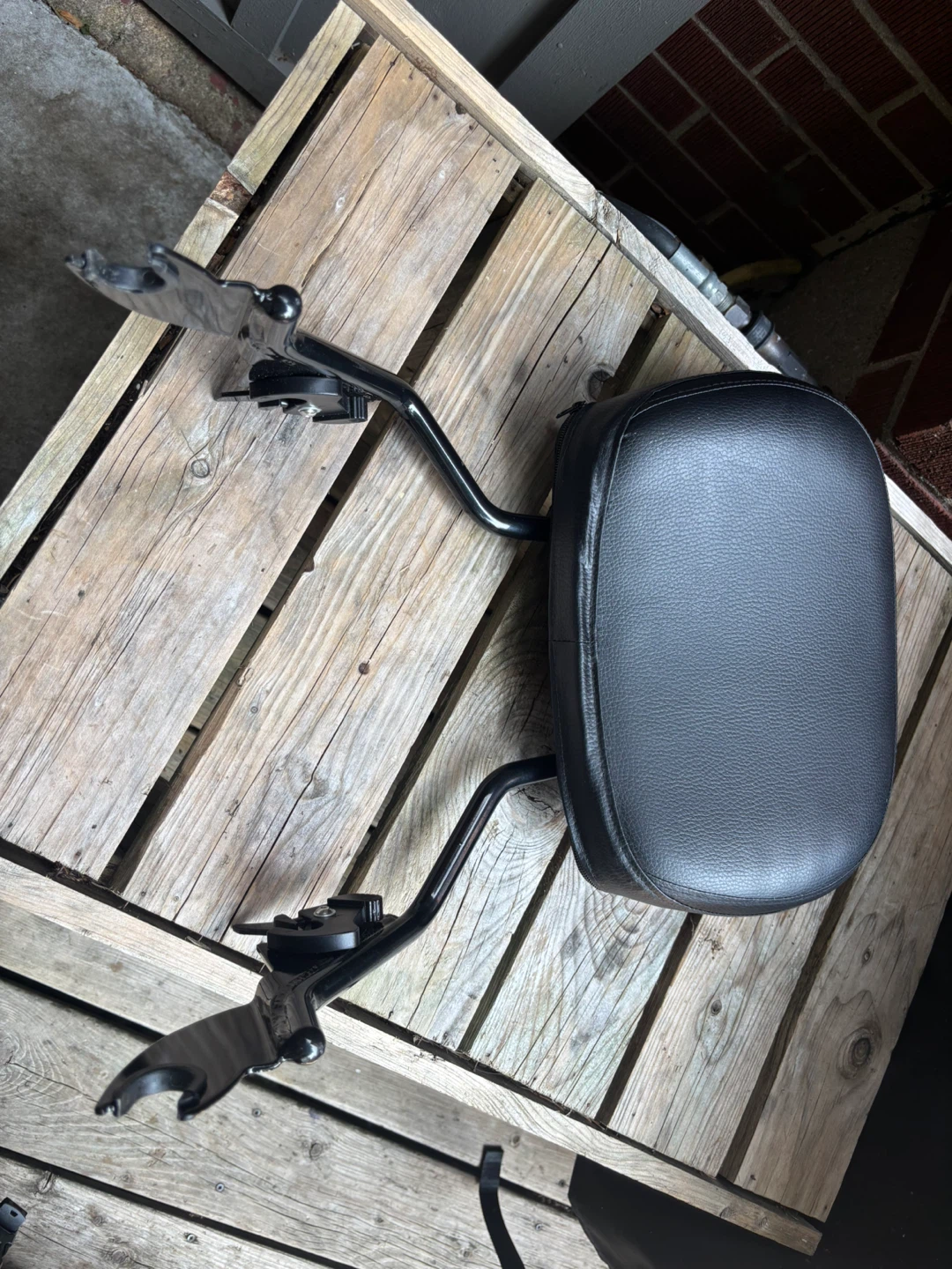 Black Motorcycle Sissy Bar Backrest