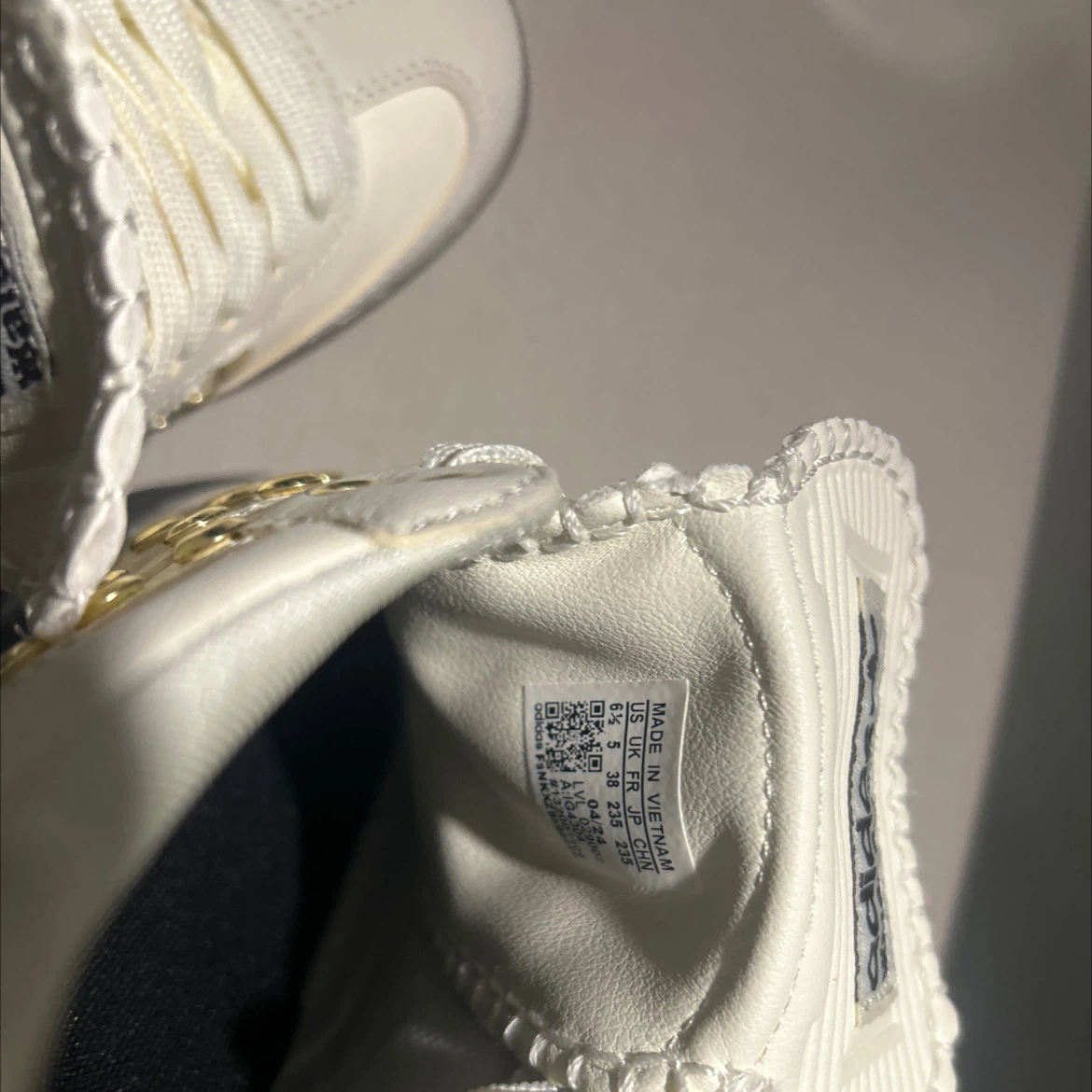Adidas X Wales Bonner Samba Cream Gold Sneakers - photo 3