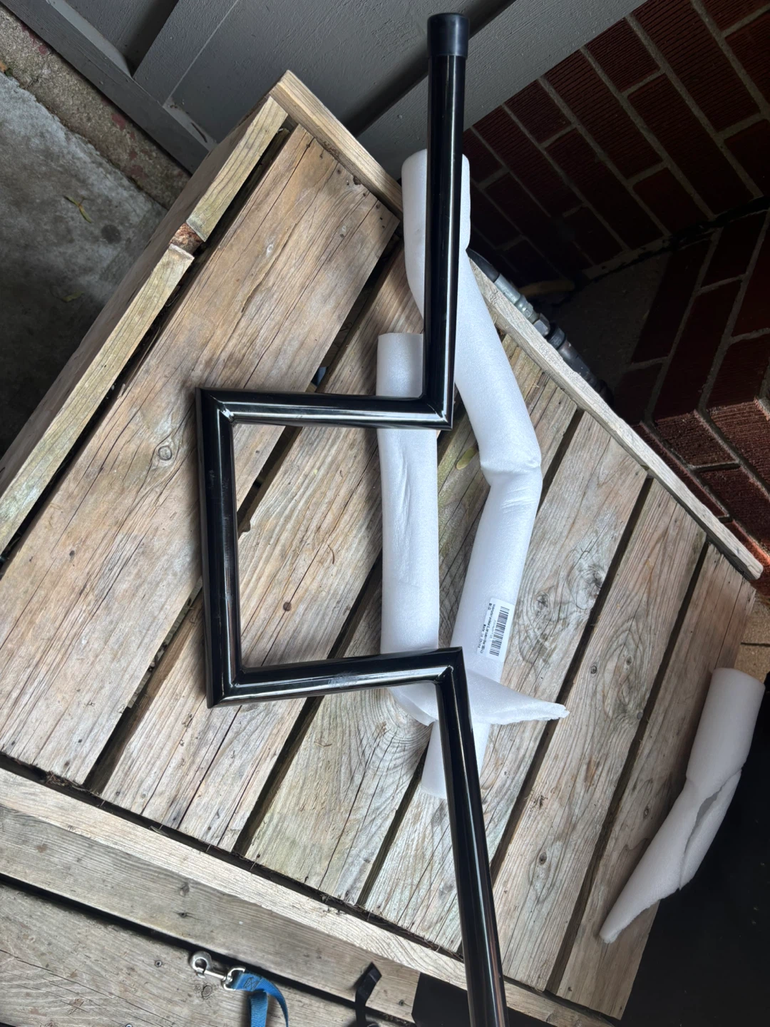 Black Motorcycle Handlebars