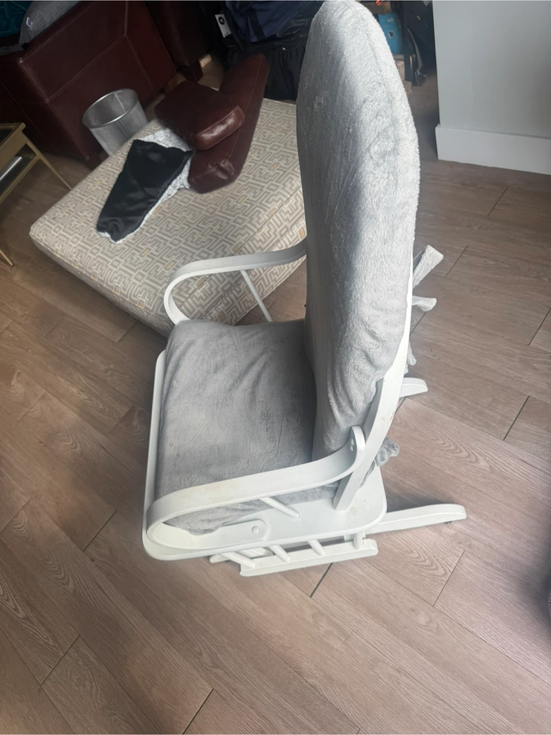 Shermag Glider Rocker Chair with Gray Cushions - photo 5
