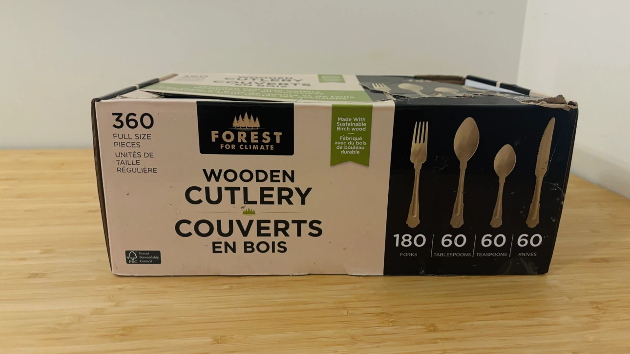 360 Pc Wooden Cutlery Set - photo 2